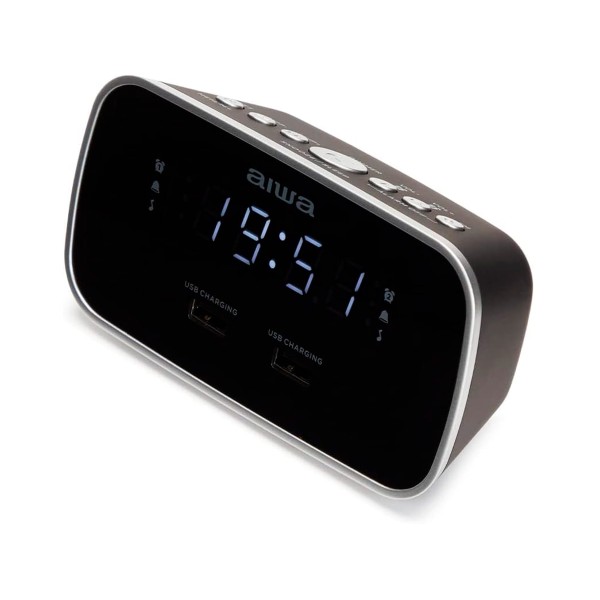 Aiwa cru-19bk negro / radio reloj despertador